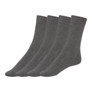esmara® Dámske ponožky, 4 páry (35/38, tmavosivá)