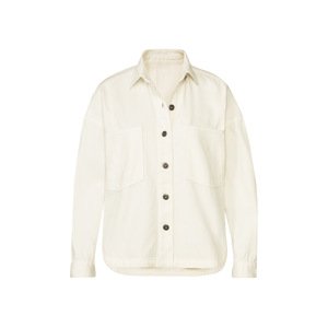 esmara® Dámska rifľová košeľová bunda (36, biela)