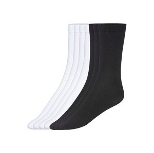 esmara® Dámske ponožky, 7 párov (35/38, biela/čierna)