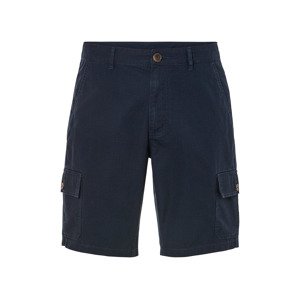 LIVERGY® Pánske cargo bermudy (46, navy modrá)