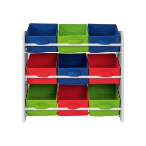 LIVARNO home Regál (zelená/červená/modrá)