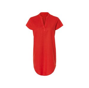 esmara® Dámske ľanové tunikové šaty (34, červená)