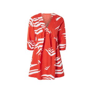 esmara® Dámske ľanové šaty (34, červená)