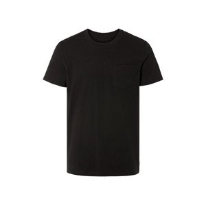 LIVERGY® Pánske tričko s BIO bavlnou (S (44/46), čierna)