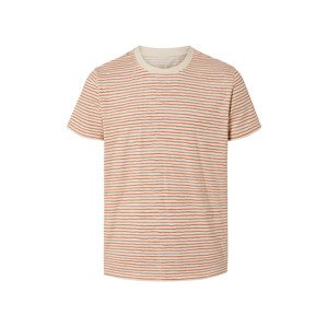 LIVERGY® Pánske tričko s BIO bavlnou (M (48/50), biela/červená)
