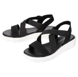 esmara® Dámske sandále (37, čierna)