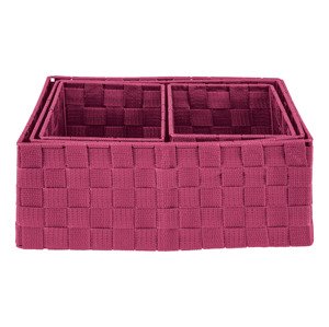 LIVARNO home Závesný organizér/Súprava úložných košíkov (súprava úložných košíkov, 4-dielna, ružová)