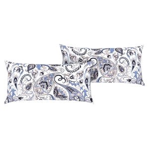 LIVARNO home Poťah na vankúš zo saténového mikrovlákna, 80 x 40 cm, 2 kusy (modrá)