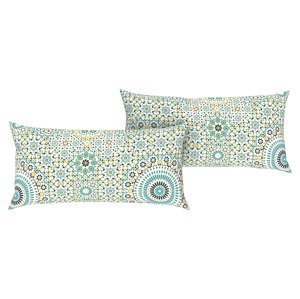 LIVARNO home Poťah na vankúš zo saténového mikrovlákna, 80 x 40 cm, 2 kusy (zelená)