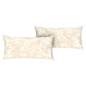 LIVARNO home Poťah na vankúš zo saténového mikrovlákna, 80 x 40 cm, 2 kusy (béžová)