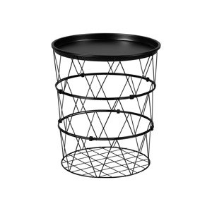 LIVARNO home Odkladací stolík (čierna)