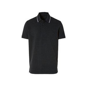 LIVERGY® Pánske polotričko Regular Fit (S (44/46), čierna)