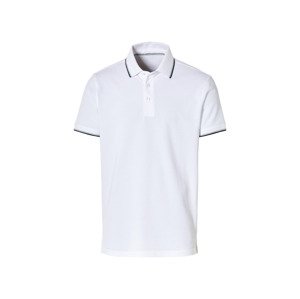 LIVERGY® Pánske polotričko Regular Fit (S (44/46), biela)