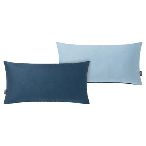 LOOKS by Wolfgang Joop Obliečka na vankúš z mako-saténu, 40 x 80 cm, 2 kusy (modrá)