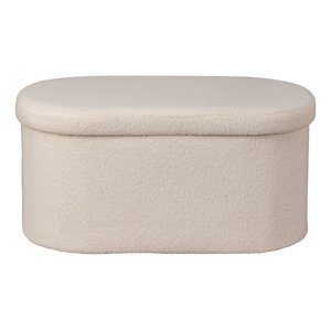 LIVARNO home Plyšová lavica s úložným priestorom