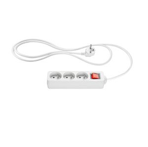 SILVERCREST® Zásuvková lišta (biela, 3 zásuvky)