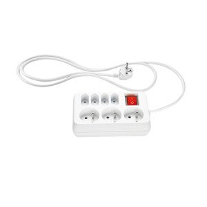 SILVERCREST® Zásuvková lišta (biela, 7 zásuviek)