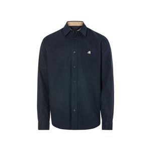 LIVERGY® Pánska ľanová košeľa „Regular Fit“ (M (39/40), navy modrá)