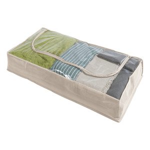LIVARNO home Závesný organizér/Organizér na topánky/Obal na odevy/Úložný obal pod posteľ (úložný obal pod posteľ/béžová)