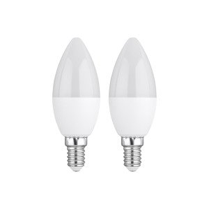 LIVARNO home LED žiarovky, 2 kusy (4,2 W E14 sviečka)