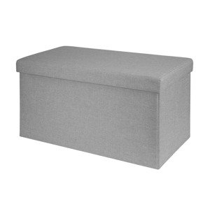 LIVARNO home Lavica s úložným priestorom (bledosivá)