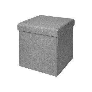 LIVARNO home Taburetka s úložným priestorom (bledosivá)