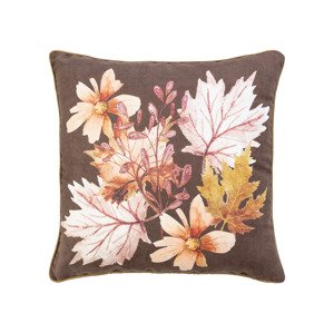 LIVARNO home Dekoratívna obliečka na vankúš, 40 x 40 cm (listy)
