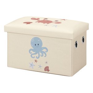 LIVARNO home Detská taburetka s úložným priestorom (béžová)