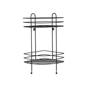 LIVARNO home Polička do sprchy (hranatá polička, čierna)