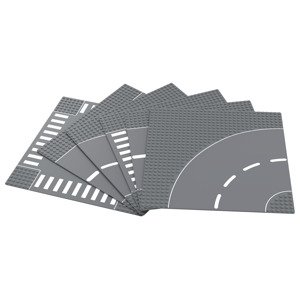 Playtive Clippys Dosky k stavebnici, 6 kusov (ulica)