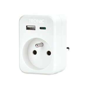 TRONIC® USB adaptér do elektrickej zásuvky (biela)