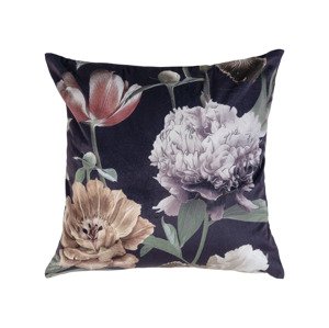 LIVARNO home Dekoratívny poťah na vankúš, 40 x 40 cm (kvety/fialová)