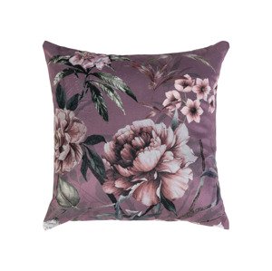 LIVARNO home Dekoratívny poťah na vankúš, 40 x 40 cm (kvety/bledoružová)