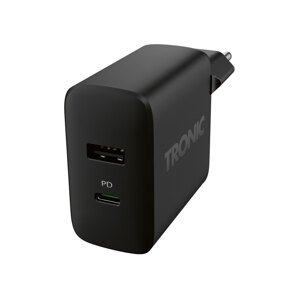TRONIC® Dvojitá USB nabíjačka (čierna)