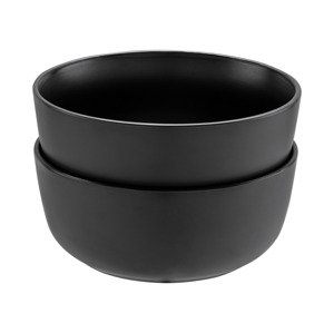 LIVARNO home Tanieriky/Misky/Šálky, 2 kusy (miska, čierna)