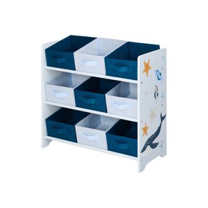 LIVARNO home Detský regál, 65 x 30 x 61,5 cm (modrá)
