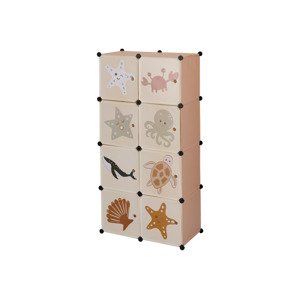 LIVARNO home Detský regál, 74 x 36 x 144 cm (béžová)