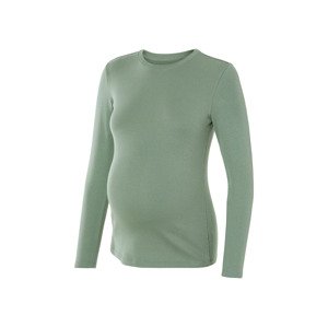 esmara® Dámske tehotenské tričko s dlhým rukávom (M(40/42), zelená)