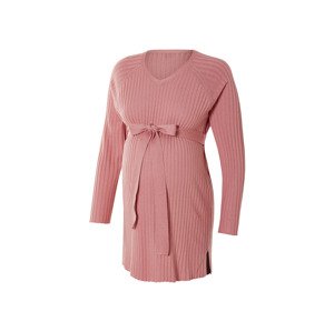 esmara® Dámsky tehotenský rebrovaný pulóver (XL (48/50), bledoružová)