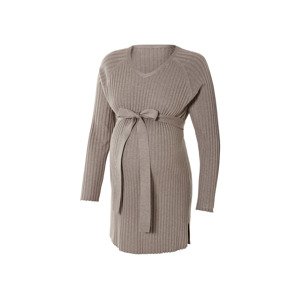 esmara® Dámsky tehotenský rebrovaný pulóver (XL (48/50), bledohnedá)
