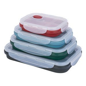 LIVARNO home Skladacie potravinové dózy/Skladací desiatový box (obdĺžnikový tvar)