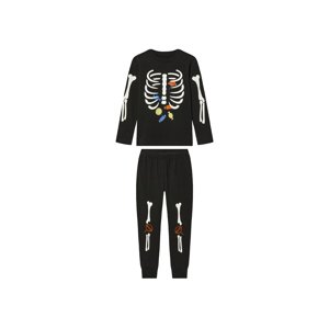 lupilu® Chlapčenské pyžamo (98/104, kostra/čierna)