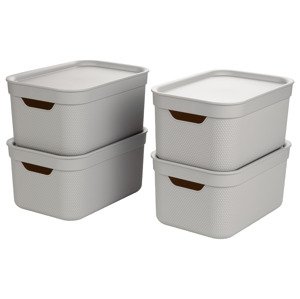 LIVARNO home Úložné boxy (Sada 4 ks malých)