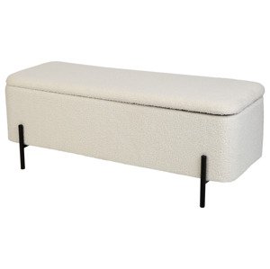 LIVARNO home Polstrovaná lavička s úložným priestorom, 108 x 40 x 42 cm