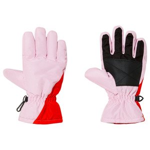 pepperts!® Detské zimné rukavice (5 (8 – 10 rokov), ružová/červená)