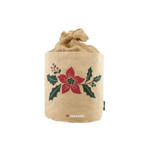 PARKSIDE® Jutový obal na kvetináč (prírodná farba/vianočná hviezda)