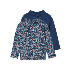 lupilu® Dievčenské termotričko s dlhým rukávom, 2 kusy (navy modrá, 110/116)