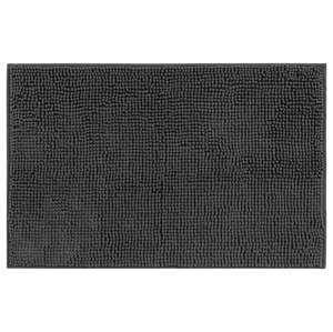 LIVARNO home Koberček do kúpeľne, 50 x 80 cm (tmavosivá)