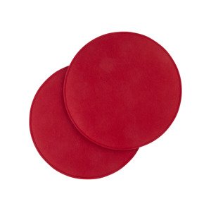 LIVARNO home Podsedáky, ∅ 35cm, 2 kusy (červená)