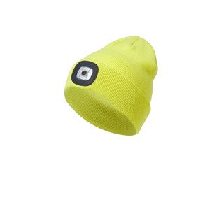 CRIVIT Detská pletená čiapka s LED (žltá)